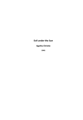 Agatha Christie - Evil under the Sun.pdf